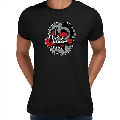 Death Skull T-Shirt Gothic Dark Funny Novelty Metal Men's Tee - Kuzi Tees
