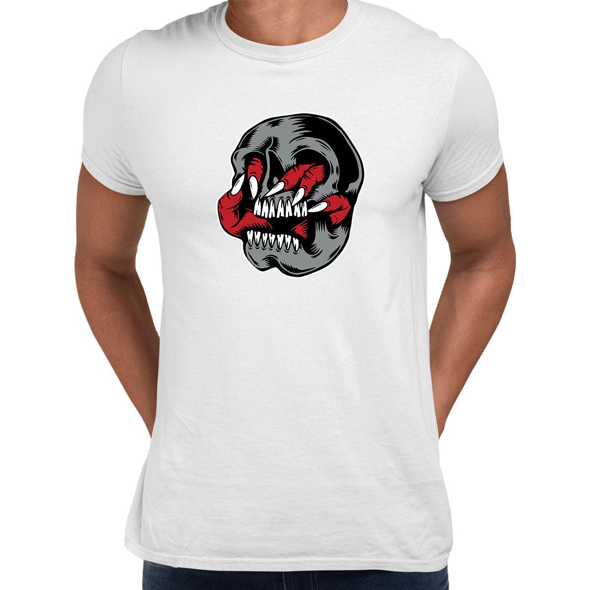 Death Skull T-Shirt Gothic Dark Funny Novelty Metal Men's Tee - Kuzi Tees