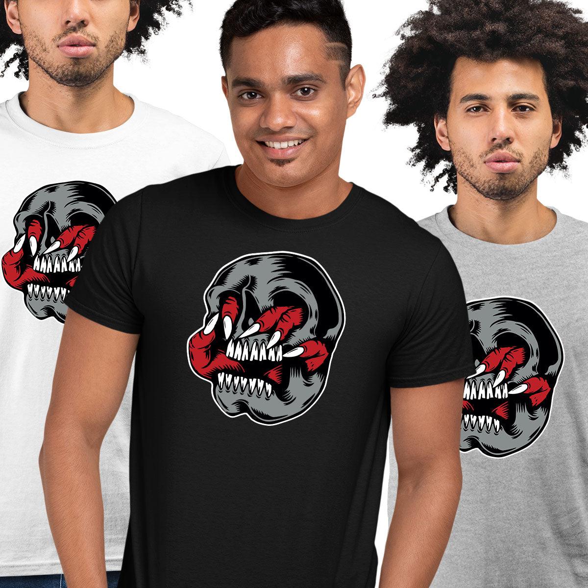Death Skull T-Shirt Gothic Dark Funny Novelty Metal Men's Tee - Kuzi Tees