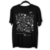 Design and Build Your Own Rube Goldberg Machine Art Black & White T-shirt - Kuzi Tees