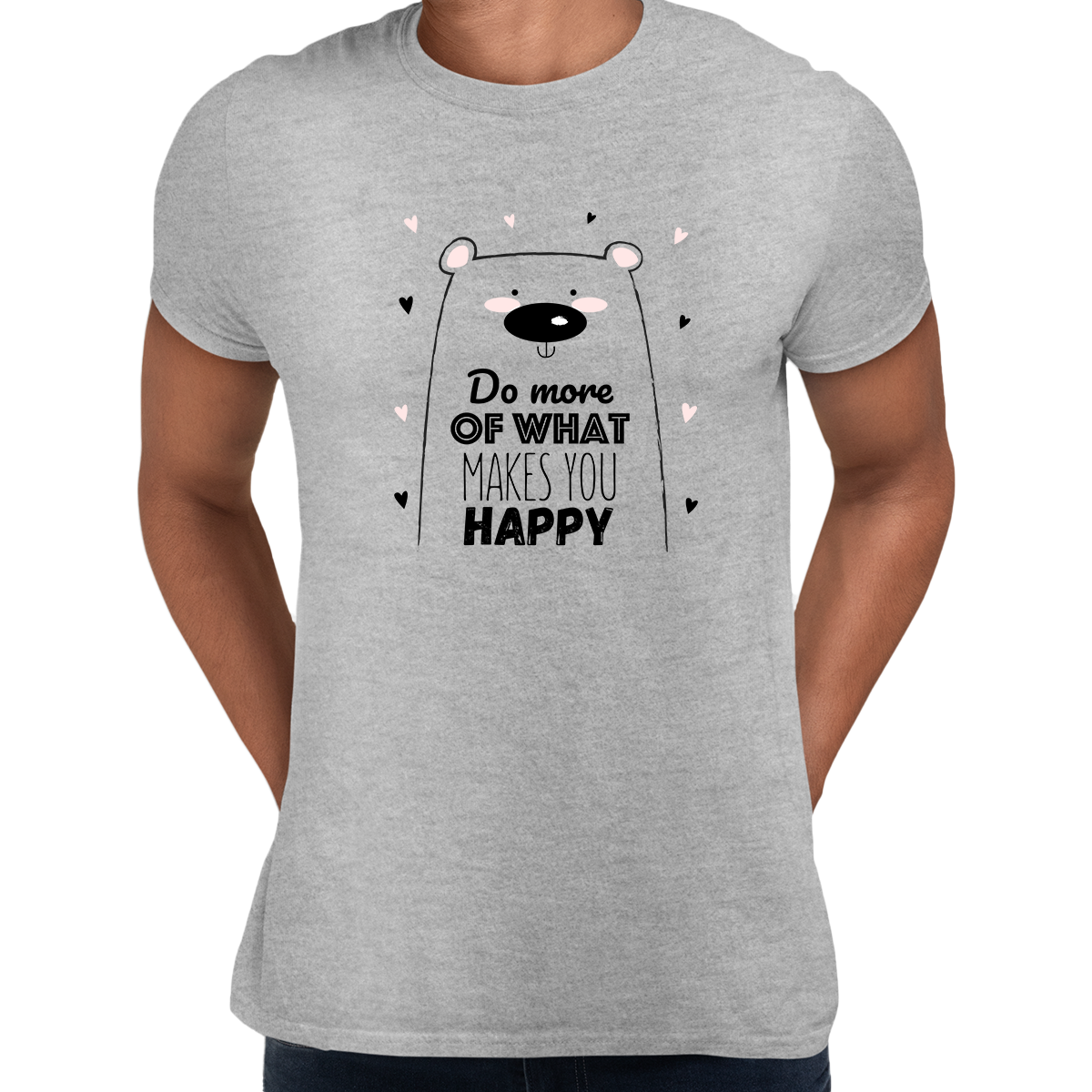 Unisex Funny Animal Quote Shirt Do More of What Makes you Happy Dog T-shirt - Kuzi Tees