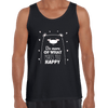 Funny Animal Quote Shirt Do More of What Makes you Happy Dog Unisex Tank Top - Kuzi Tees