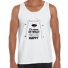 Funny Animal Quote Shirt Do More of What Makes you Happy Dog Unisex Tank Top - Kuzi Tees