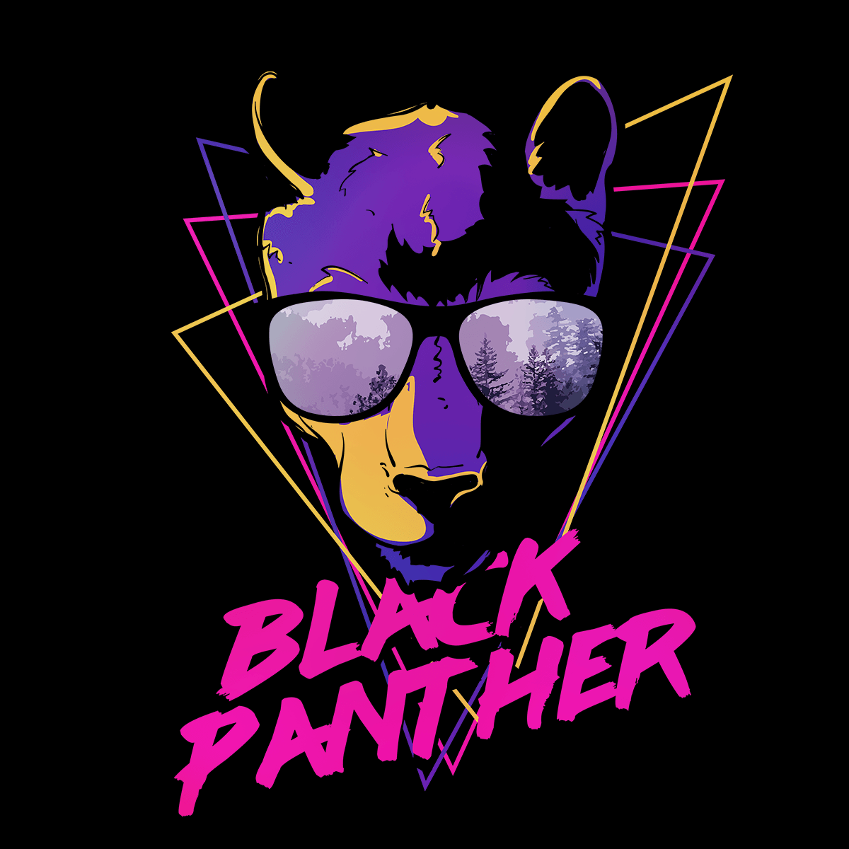 Black Panther Unisex Men Shirt Unisex Crew Neck T Shirt - Kuzi Tees