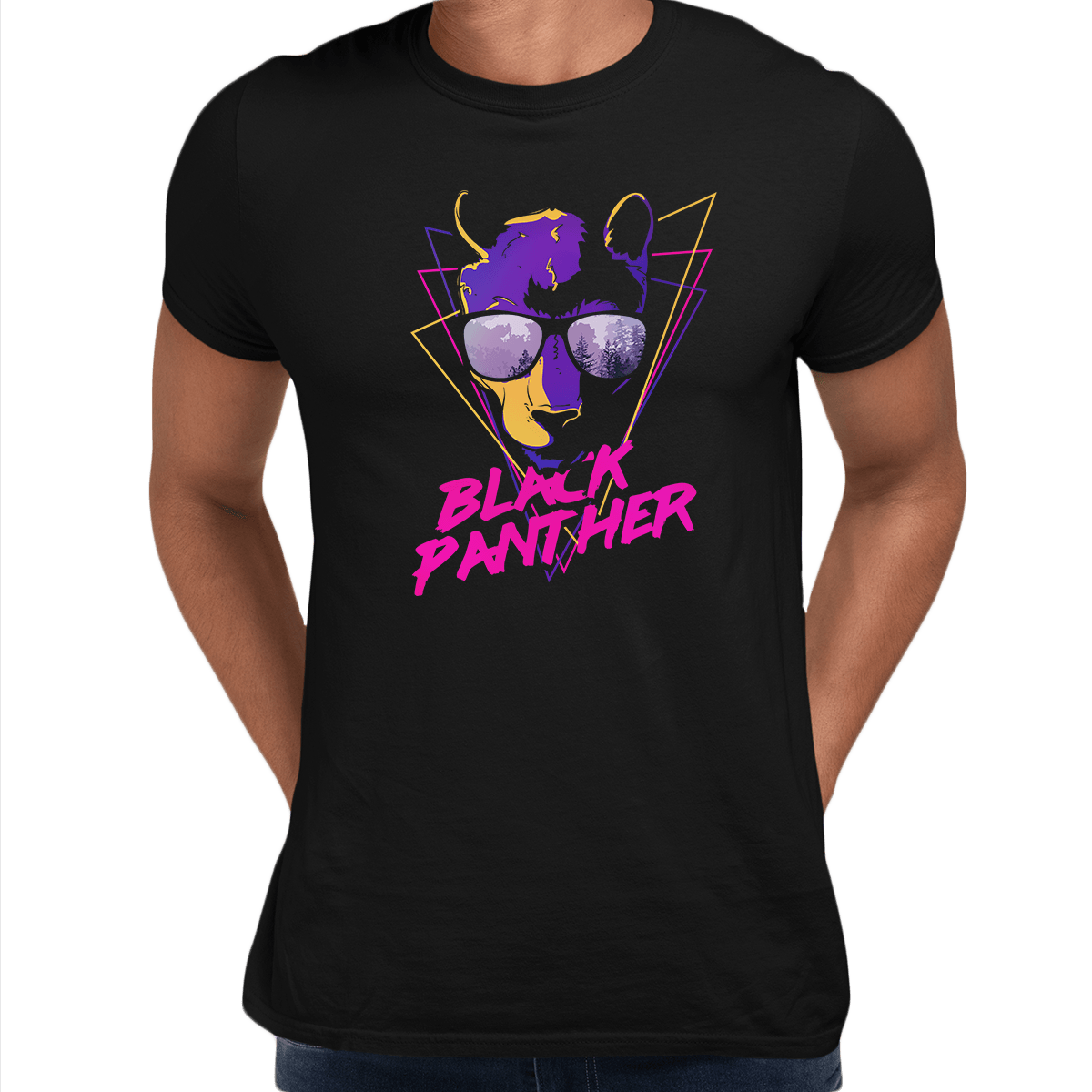 Black Panther Unisex Men Shirt Unisex Crew Neck T Shirt - Kuzi Tees