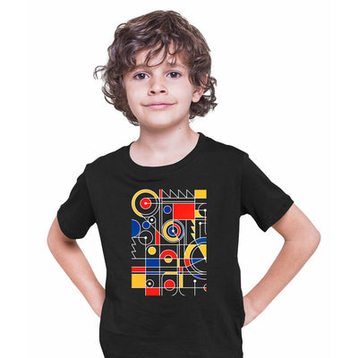Steampunk Mechanic Art Abstract Tee Typography T-shirt for Kids - Kuzi Tees