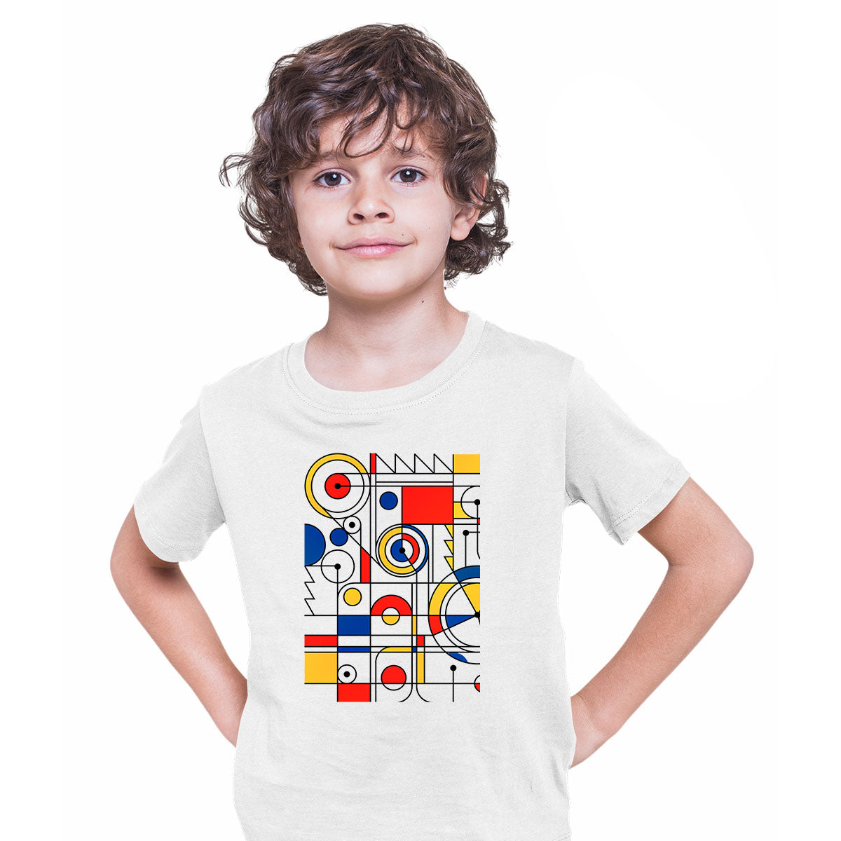 Steampunk Mechanic Art Abstract Tee Typography T-shirt for Kids - Kuzi Tees