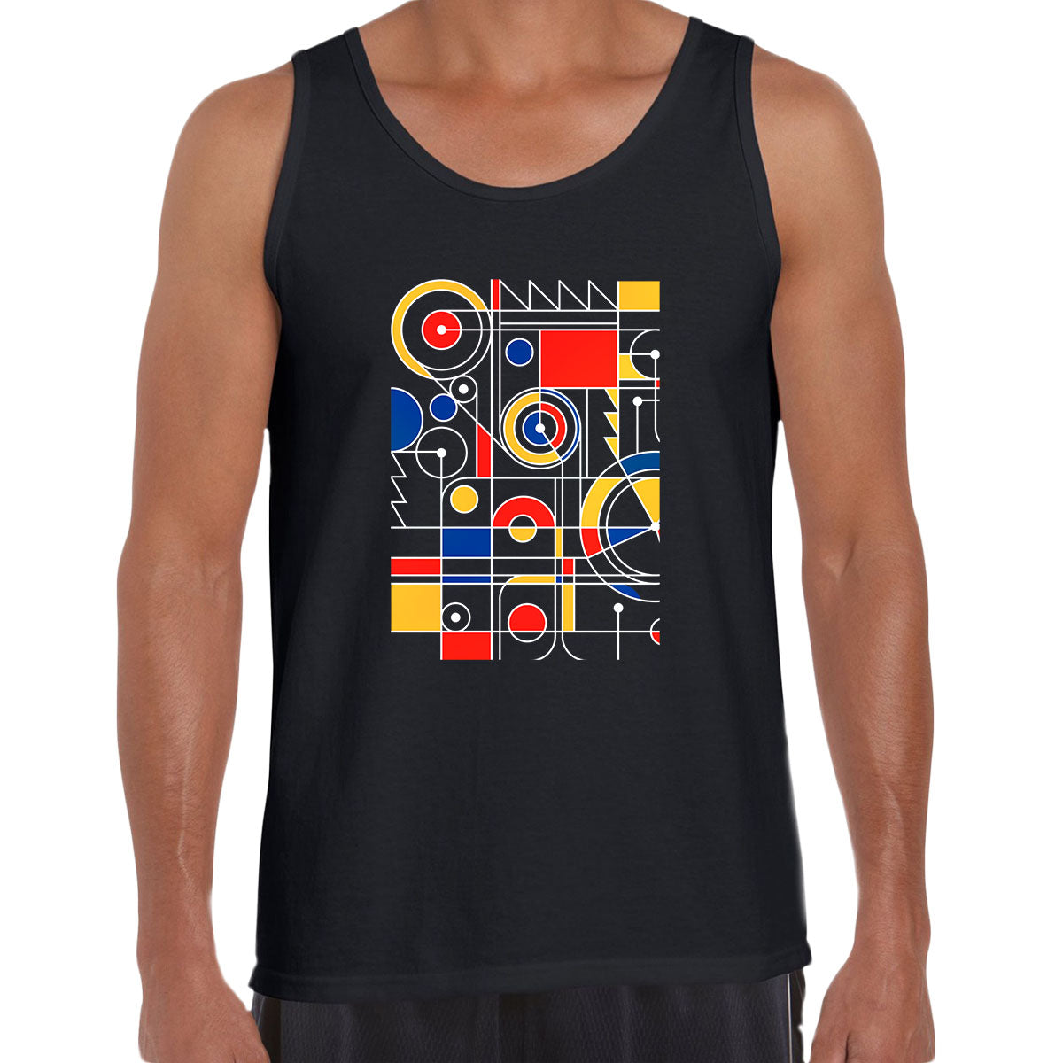 Steampunk Mechanic Art Abstract Tee Typography Unisex Tank Top - Kuzi Tees
