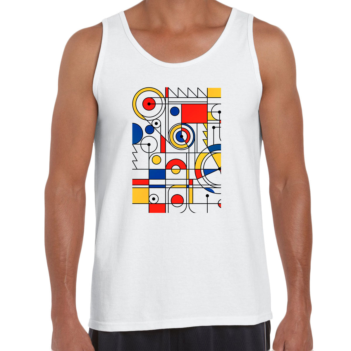 Steampunk Mechanic Art Abstract Tee Typography Unisex Tank Top - Kuzi Tees