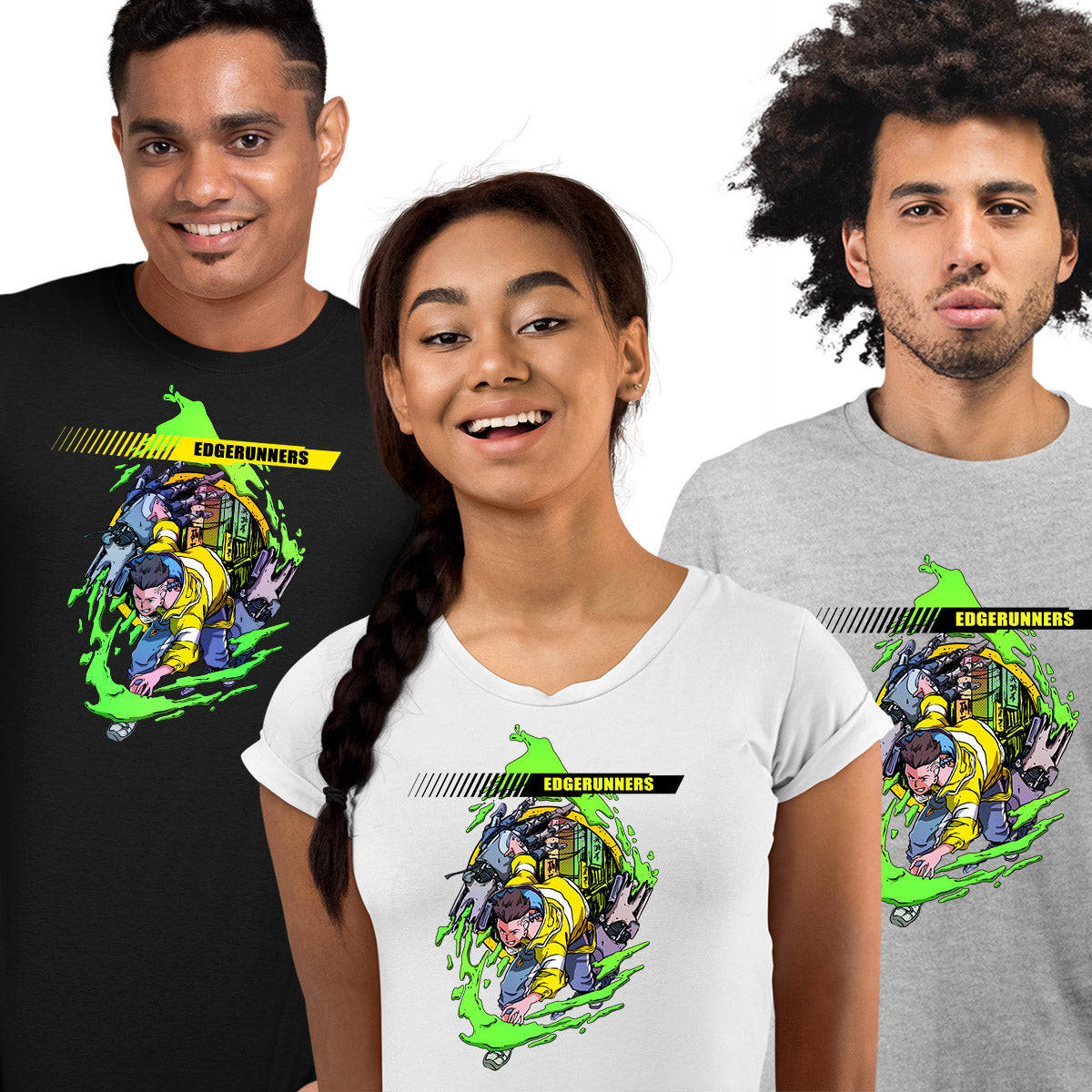 Edgerunners Cyberpunk Black  T-Shirt