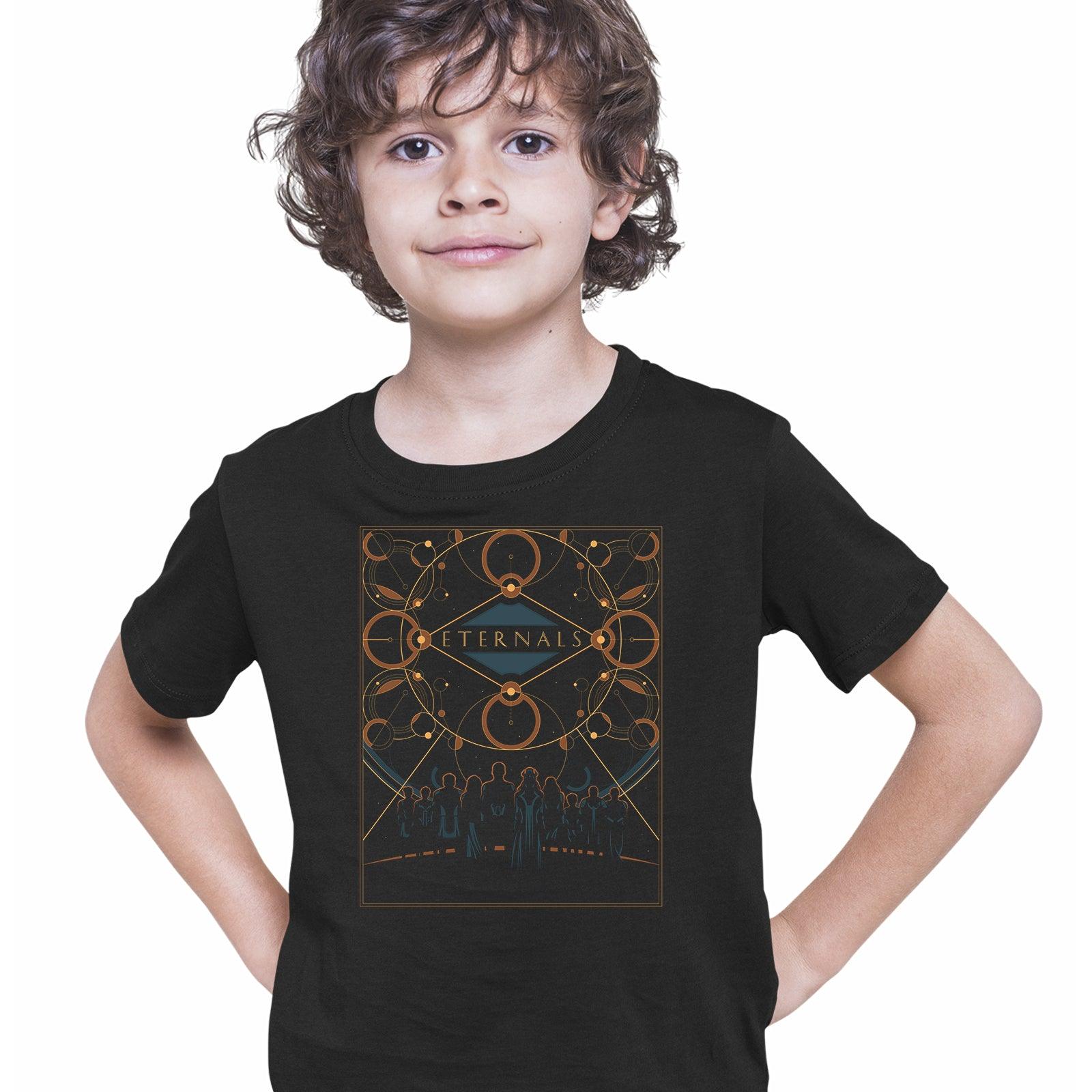 Eternals Movie Marvel Comics Superhero Typography T-shirt for Kids - Kuzi Tees