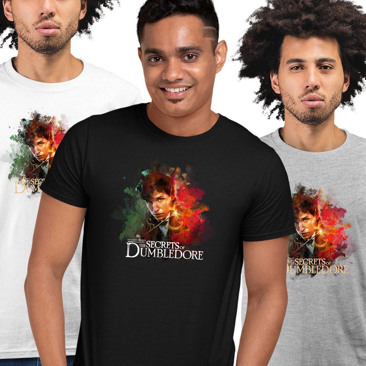 Eddie Redmayne portrait Fantastic Beasts Movie t-shirt The Secrets of Dumbledore Unisex Tee - Kuzi Tees