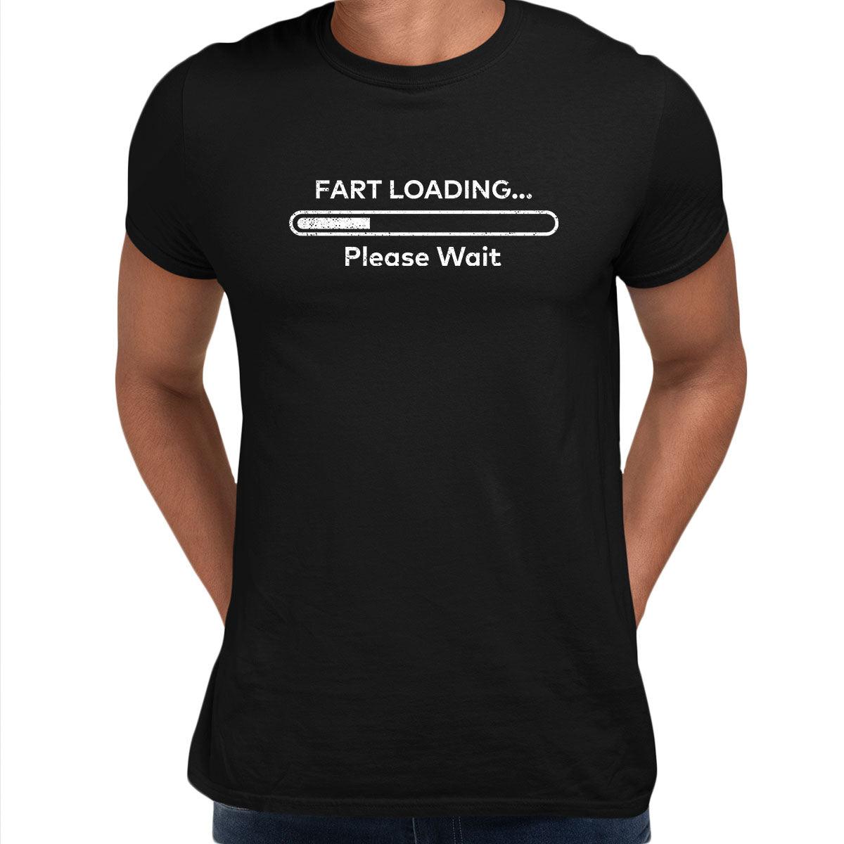 Fart Loading Mens Funny T-Shirt Novelty Joke T-Shirt Rude Gift Him Dad Birthday Slogan Unisex T-Shirt - Kuzi Tees