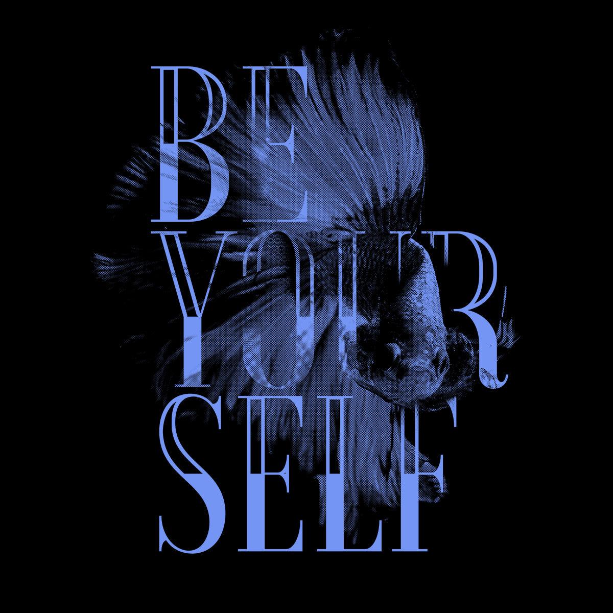 Fish Motto We Should Follow Halftone Animal Be Your Self T-Shirt - Kuzi Tees