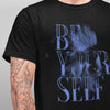 Fish Motto We Should Follow Halftone Animal Be Your Self T-Shirt - Kuzi Tees