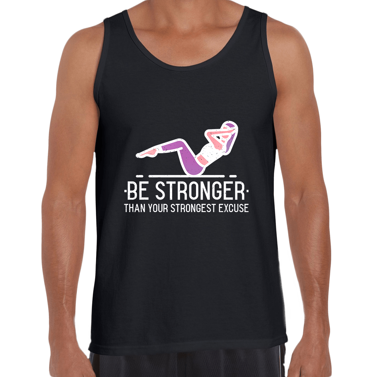 Fitness Be stronger Than your Strongest excuse Exercise Unisex Tank Top - Kuzi Tees