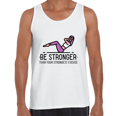 Fitness Be stronger Than your Strongest excuse Exercise Unisex Tank Top - Kuzi Tees