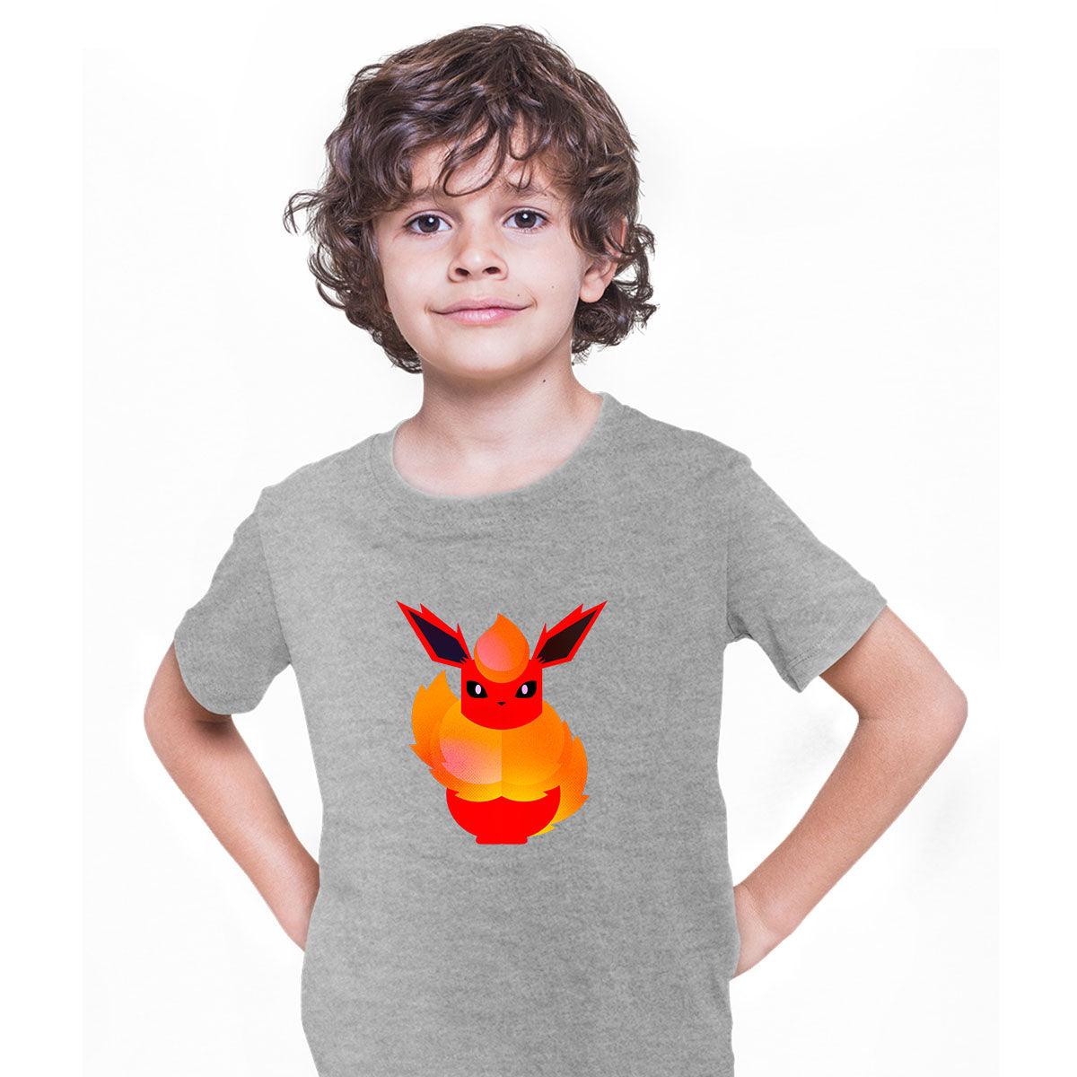 Flareon Pokemon Go T-shirt for Kids Boys Girls Brand New - Kuzi Tees
