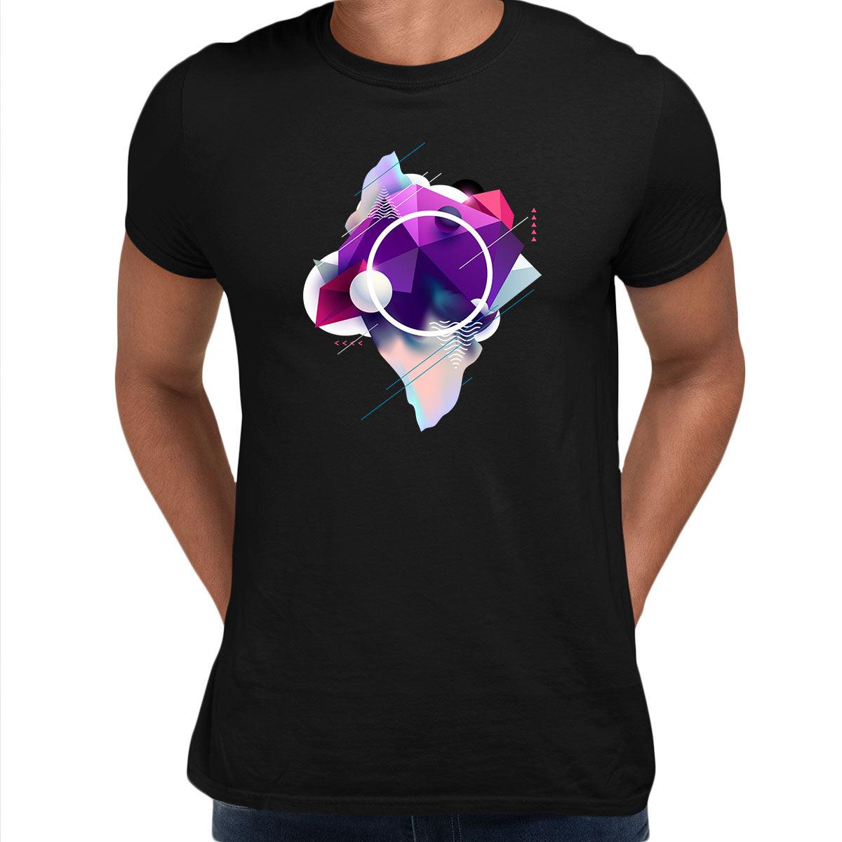 Fluid 3D T-Shirt Mixed Shapes Abstract Design Birthday Gift Funny Male Kids Unisex T-shirt - Kuzi Tees