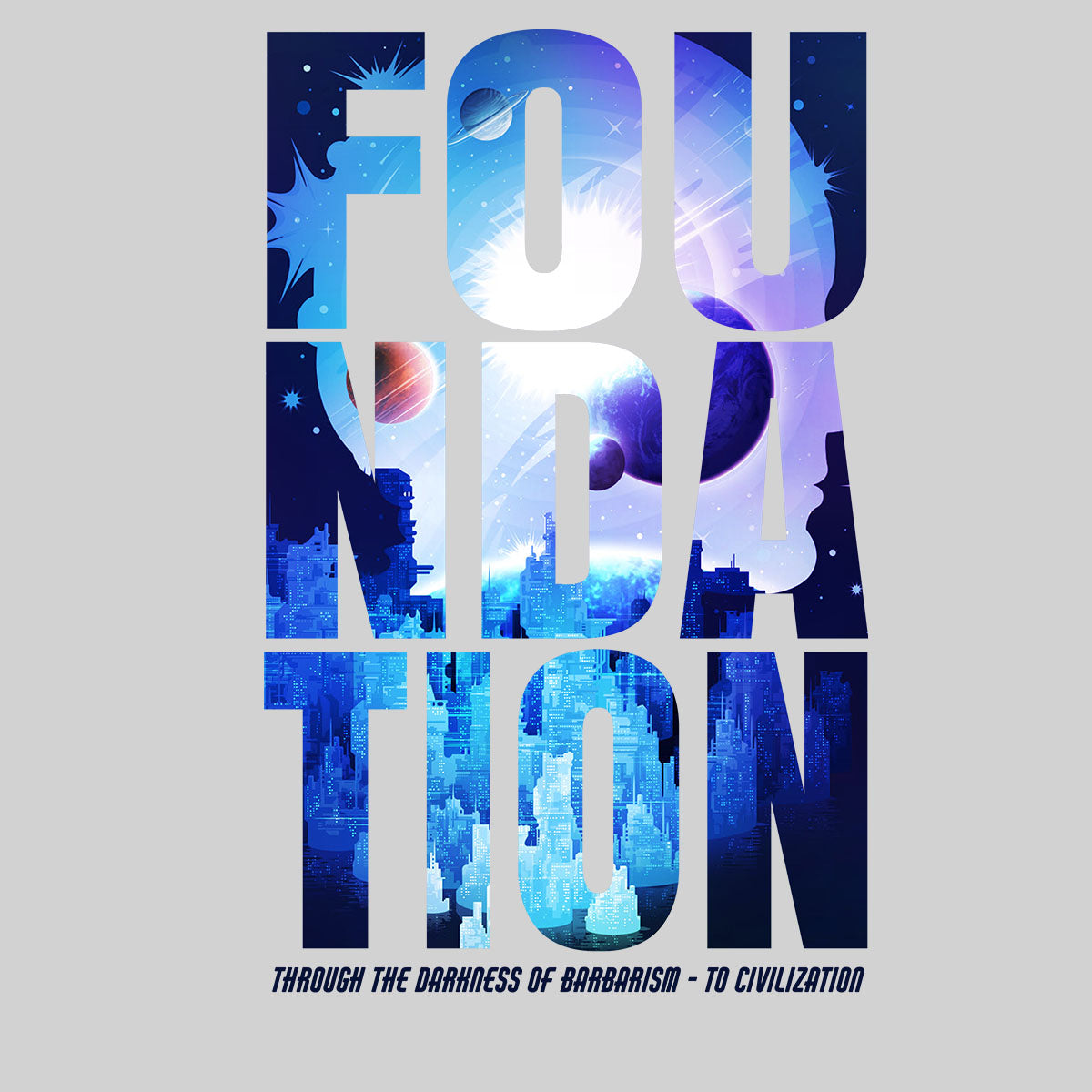 New Isaac Asimov T-Shirt Foundation One Robot Science Fiction TV series Movie Tee T-shirt for Kids - Kuzi Tees