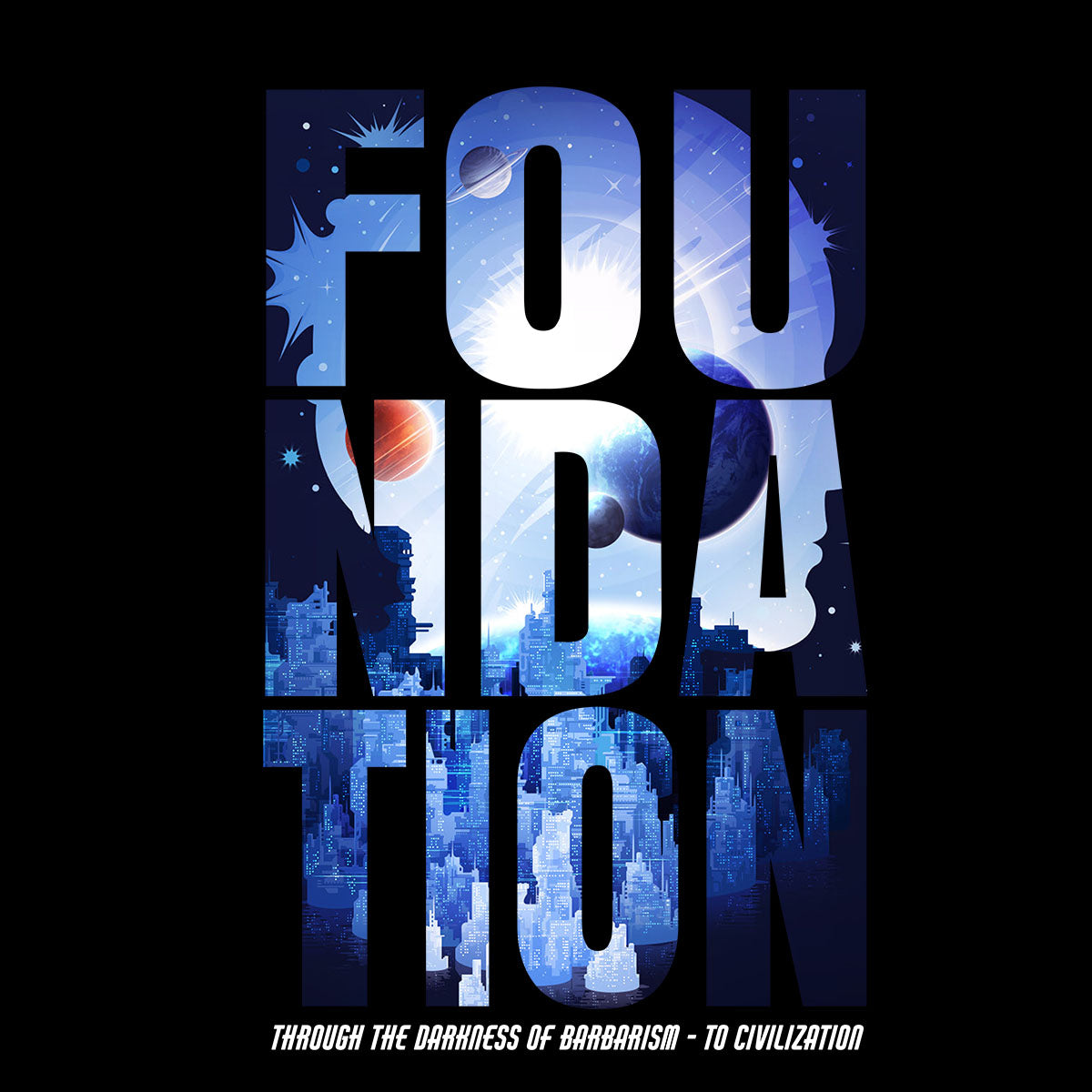 New Isaac Asimov T-Shirt Foundation One Robot Science Fiction TV series Movie Tee T-shirt for Kids - Kuzi Tees