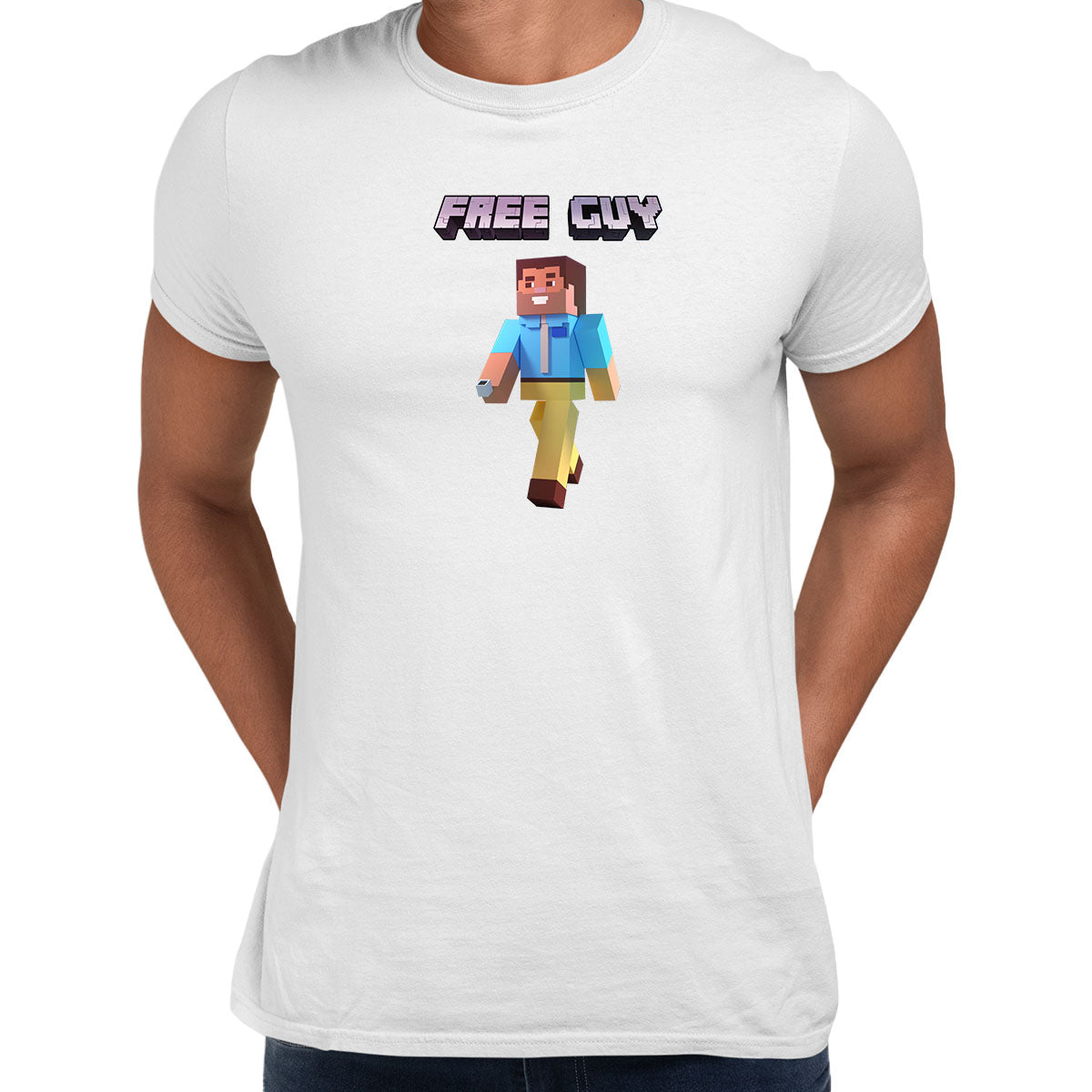 Minecraft Free Guy Funny Movie Tee Typography Unisex T-Shirt - Kuzi Tees