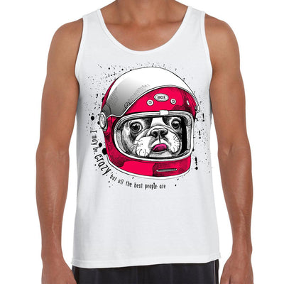 French Bulldog in a modern racer helmet Tank Top - Kuzi Tees