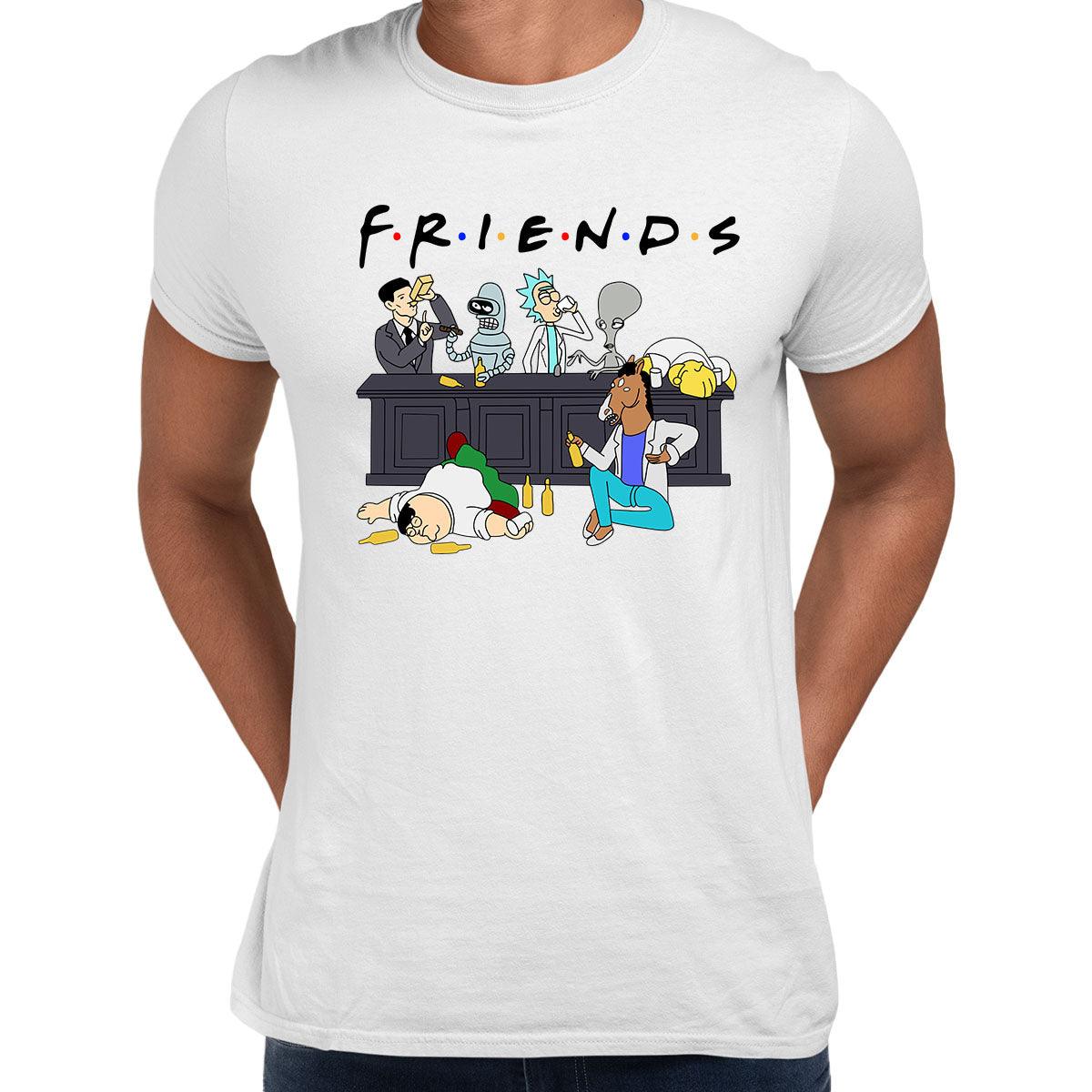Funny Friends t-shirt Rick and Morty BoJack Simpsons - Kuzi Tees