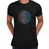 Futuristic Circular Wave Gradient Sphere Liquid 3D Defect Unisex Male T-shirt - Kuzi Tees