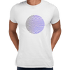 Futuristic Circular Wave Gradient Sphere Liquid 3D Defect Unisex Male T-shirt - Kuzi Tees