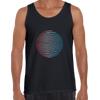 Futuristic Tank Top Circular Wave Gradient Sphere Liquid 3D Defect - Kuzi Tees