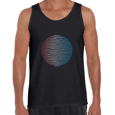 Futuristic Tank Top Circular Wave Gradient Sphere Liquid 3D Defect - Kuzi Tees