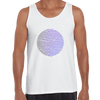 Futuristic Tank Top Circular Wave Gradient Sphere Liquid 3D Defect - Kuzi Tees