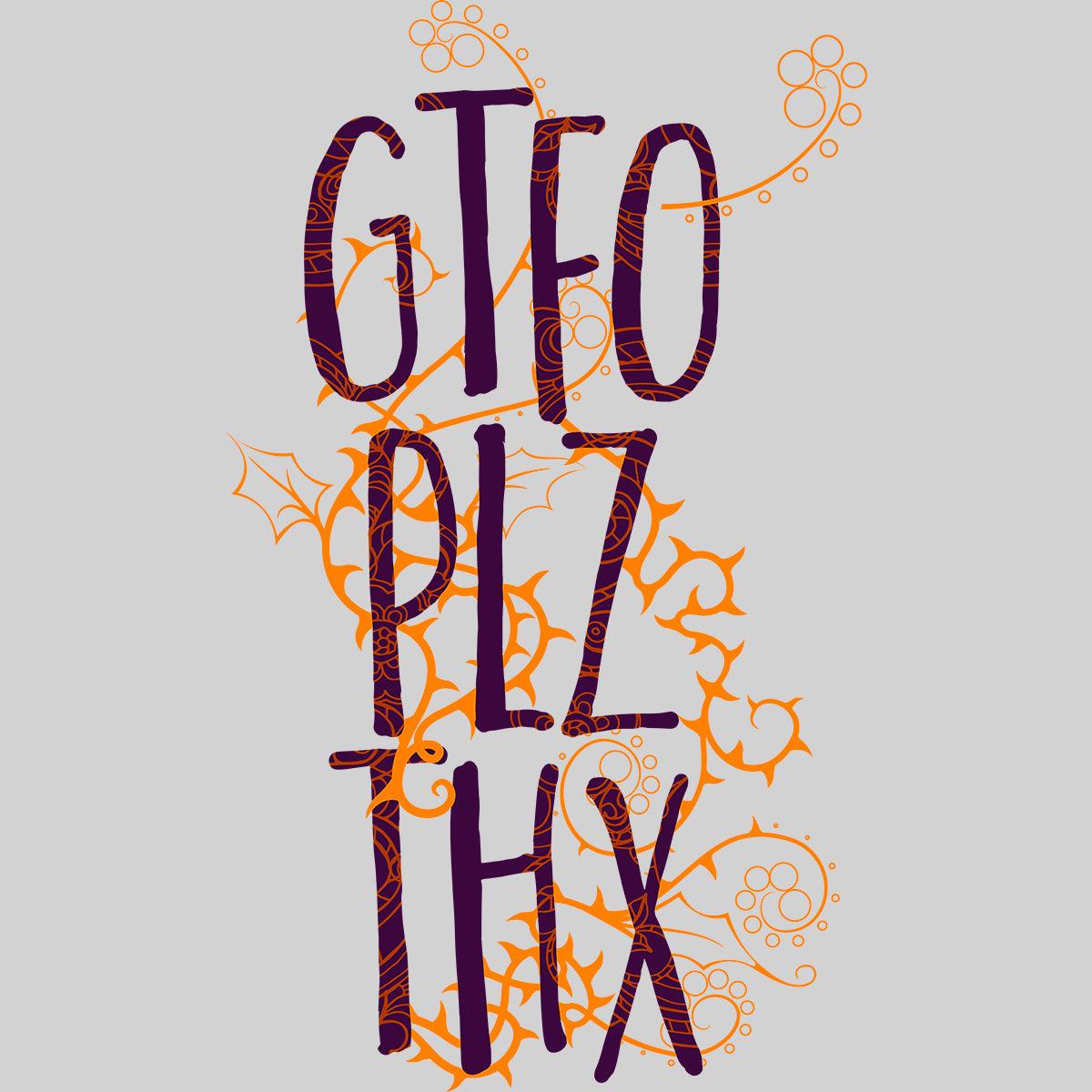GTFO PLZ THX Typography T-Shirt - Kuzi Tees