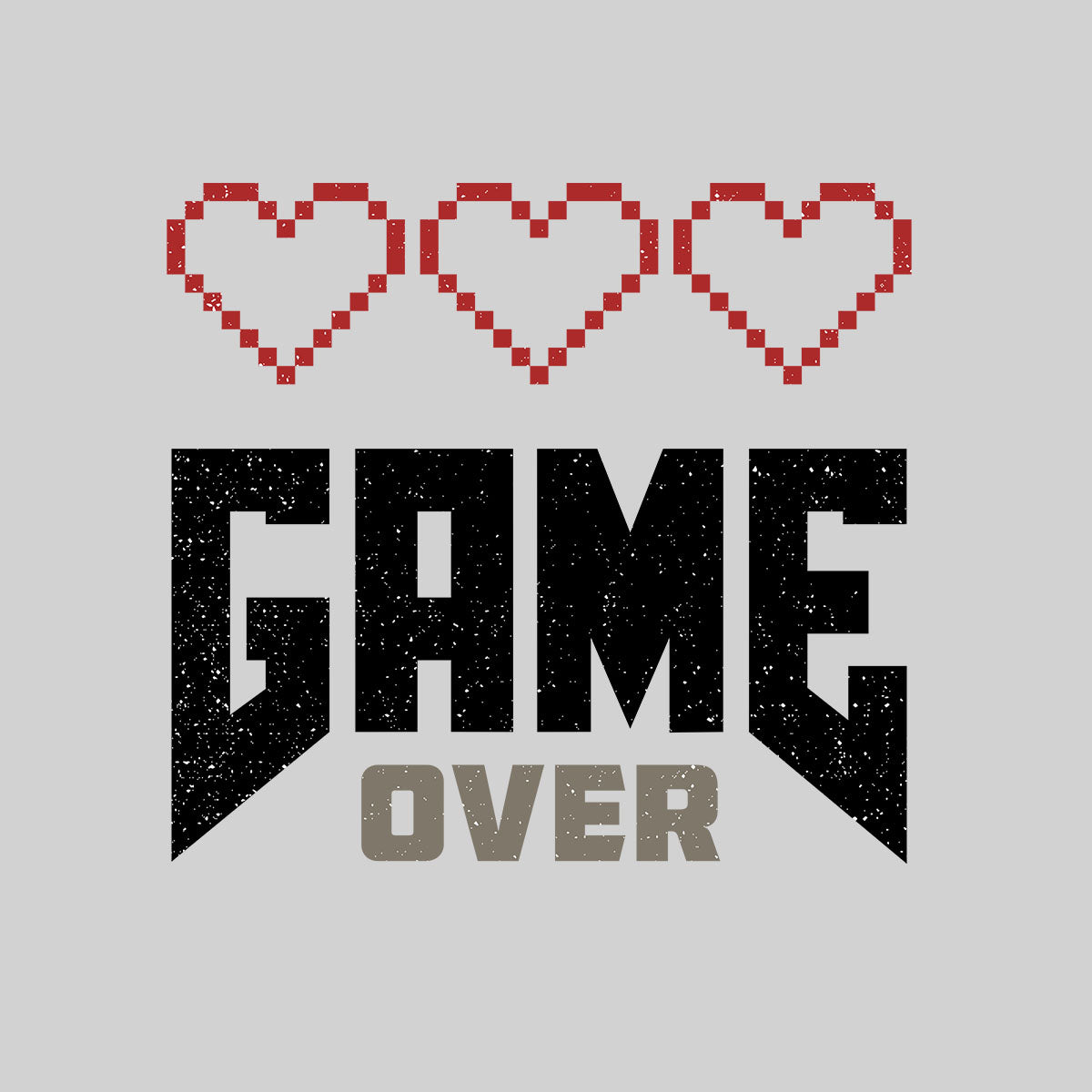 Mens Gaming T-Shirt Old School Gamer Retro Video Game Arcade Game Over Unisex T-Shirt - Kuzi Tees