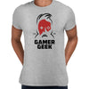 Mens Gaming T-Shirt Old School Gamer Retro Video Game Gamer Geek Unisex T-Shirt - Kuzi Tees