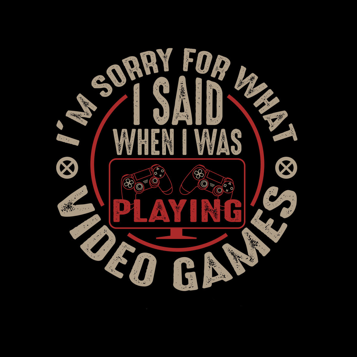 Kids Gaming T-Shirt Old School Gamer Retro Video I am Sorry What I said T-shirt for Kids - Kuzi Tees