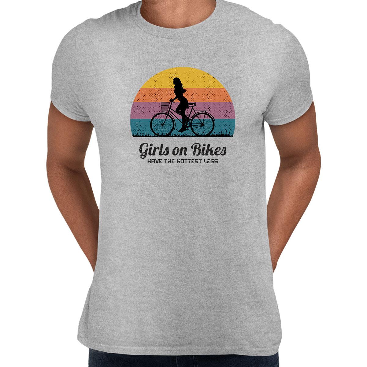 Cycling T-Shirt Girls on Bikes Hottest legs Bicycle Racer Road Adult Unisex T-Shirt - Kuzi Tees
