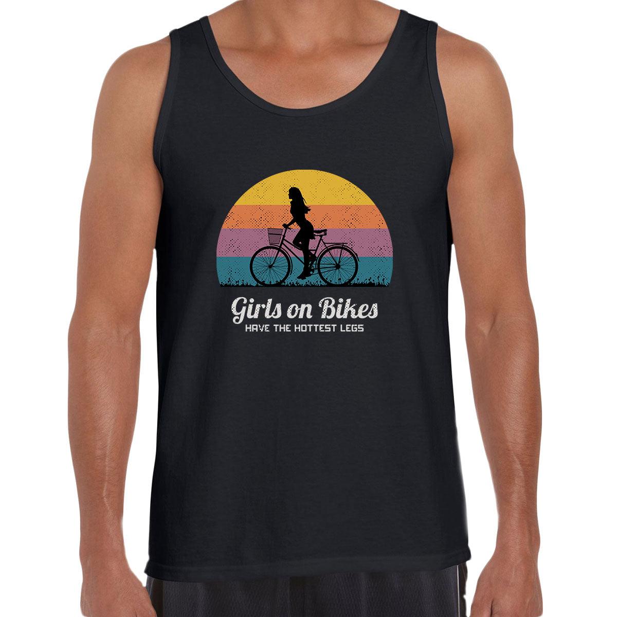 Cycling Girls on Bikes Hottest legs Bicycle Racer Road Adult Unisex Tank Top - Kuzi Tees