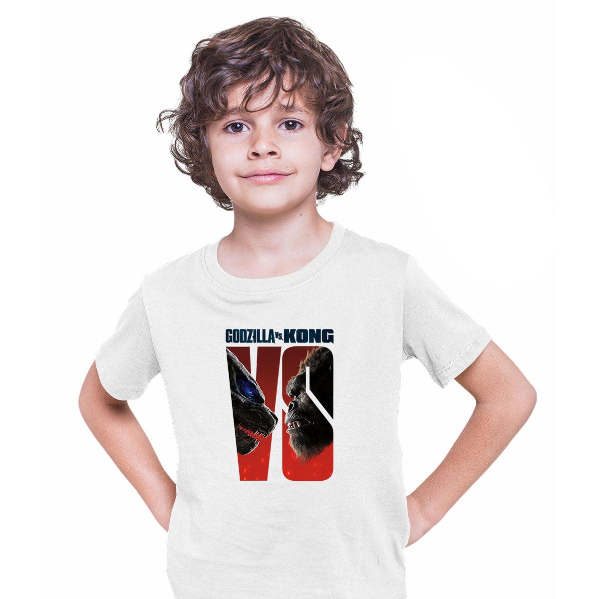 Godzilla vs King Kong -Shirt Monsters Action Adventure Movie T-shirt for Kids - Kuzi Tees
