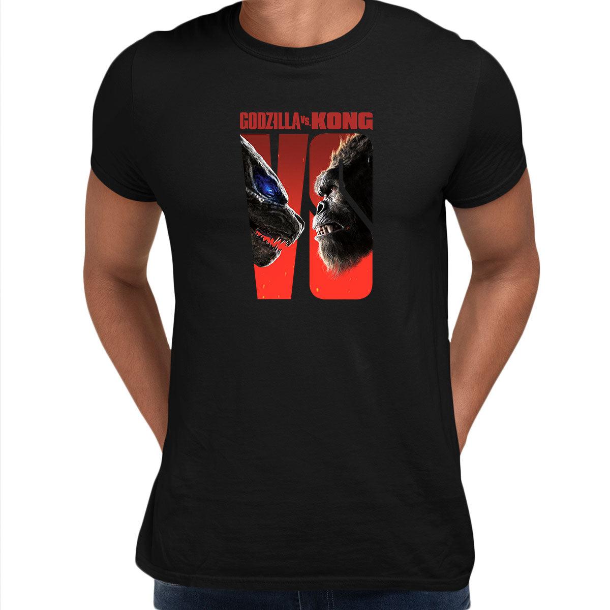 Godzilla vs King Kong -Shirt Monsters Action Adventure Adult  Gift Top Movie Unisex T-Shirt - Kuzi Tees