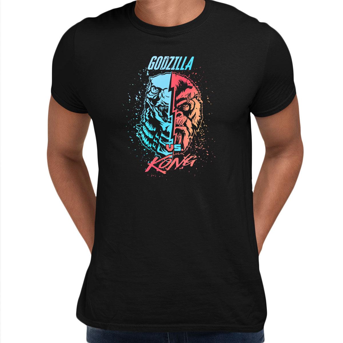 Godzilla vs Kong Unisex Adults T-Shirt Printed Manga Japan Birthday Gift - Kuzi Tees