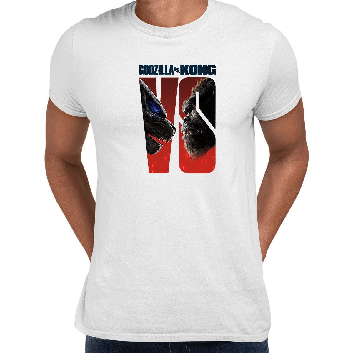 Godzilla vs King Kong -Shirt Monsters Action Adventure Adult  Gift Top Movie Unisex T-Shirt - Kuzi Tees
