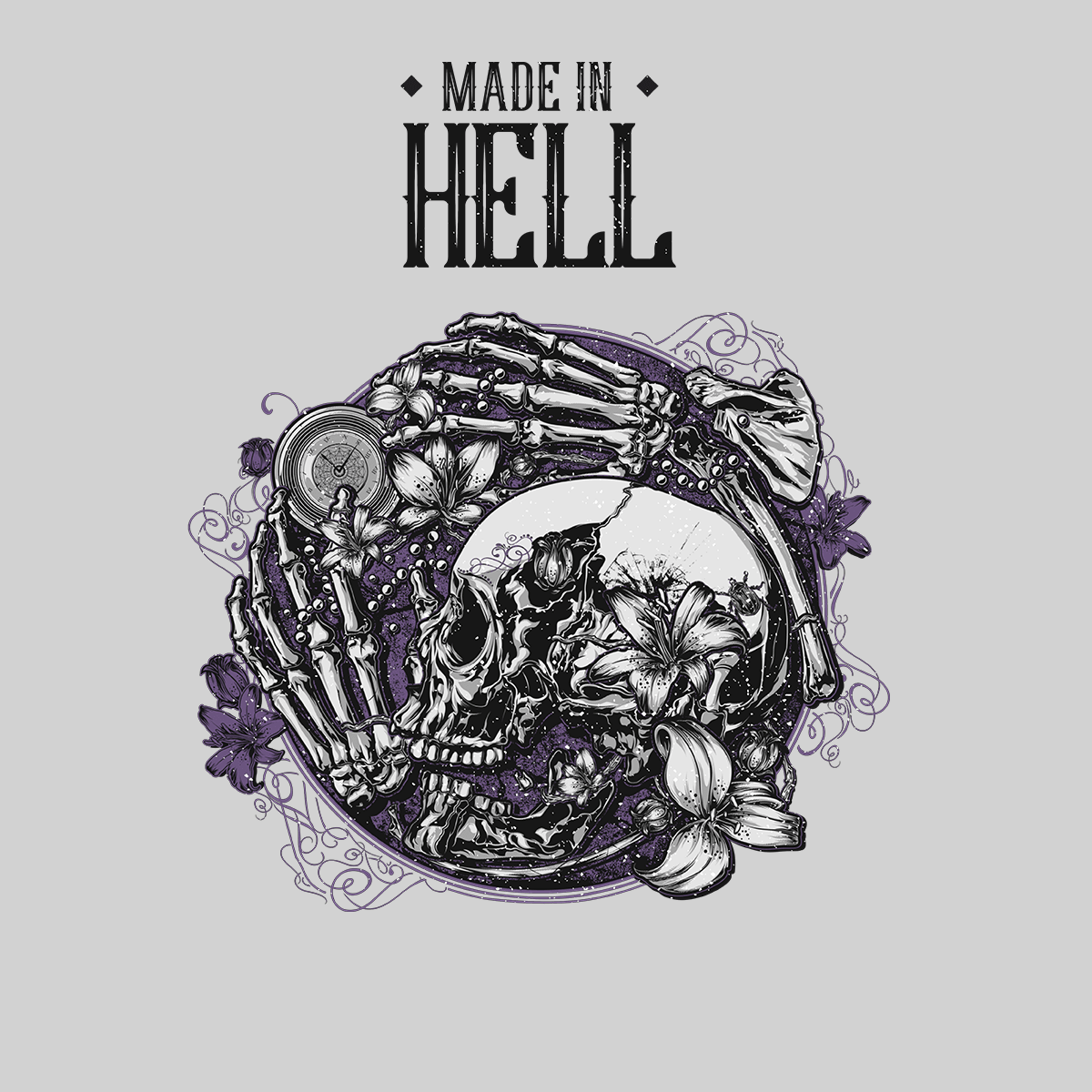 Grave Spooky Scary Skeleton Death Mens Women Fast Delivery Unisex T-shirt - Kuzi Tees
