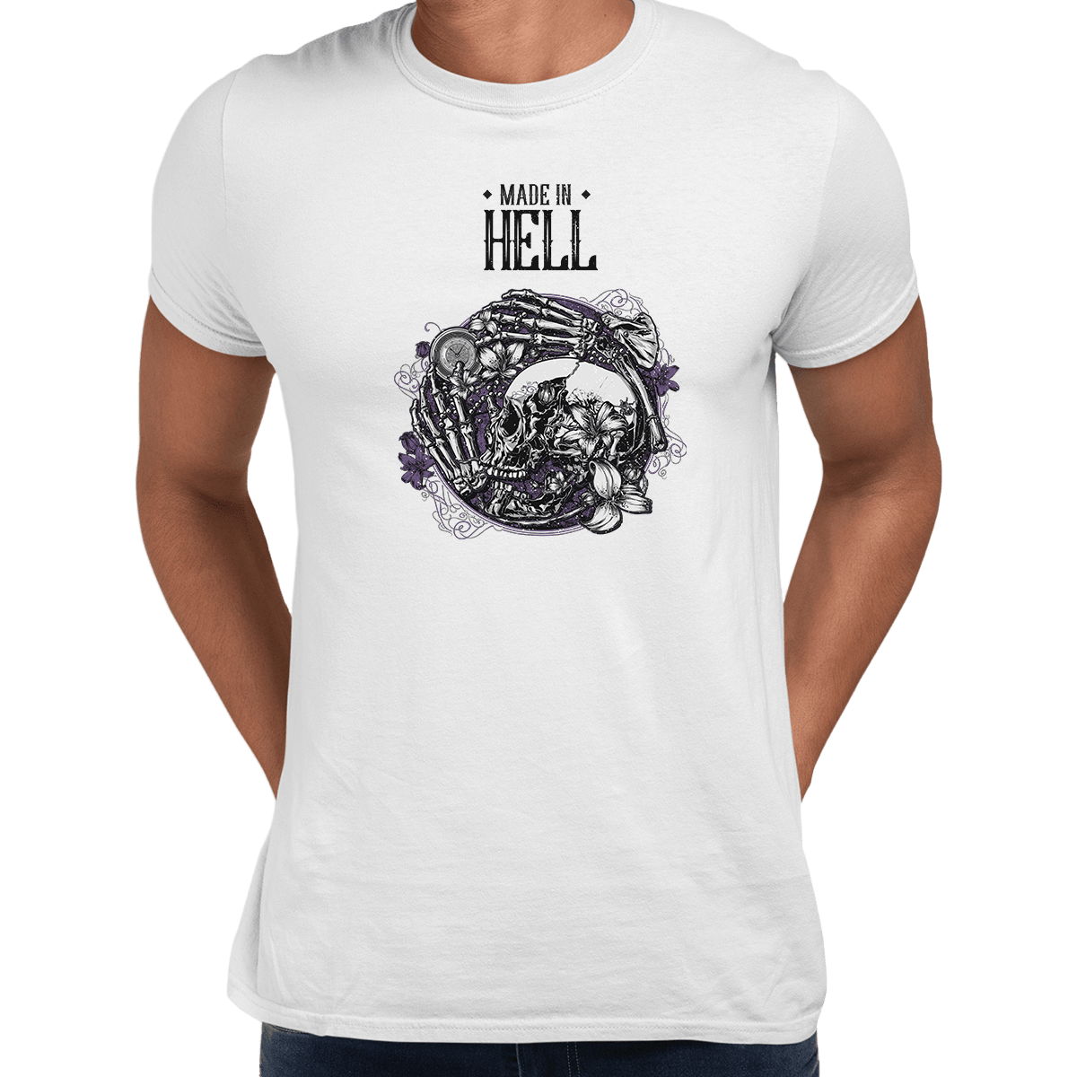 Grave Spooky Scary Skeleton Death Mens Women Fast Delivery Unisex T-shirt - Kuzi Tees