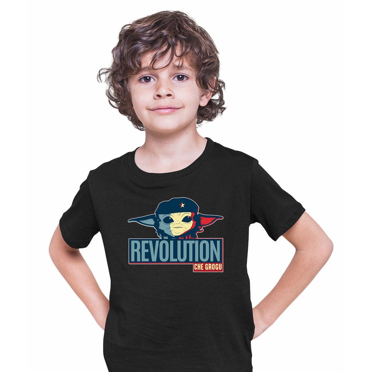 Grogu The Leader Kids T-shirt Star Wars Mandalorian Movie - Kuzi Tees
