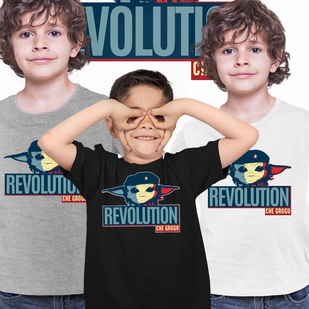 Grogu The Leader Kids T-shirt Star Wars Mandalorian Movie - Kuzi Tees