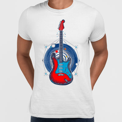 Retro Old Skool - Guitar & The Universe - Kuzi Tees