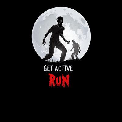 Halloween Get active Running Zombie Unisex T-shirt - Kuzi Tees