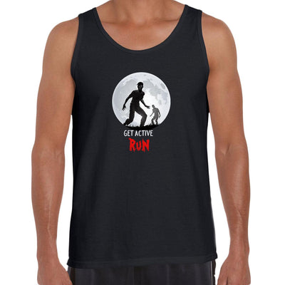 Halloween Get active Running Zombie Unisex Tank Top - Kuzi Tees